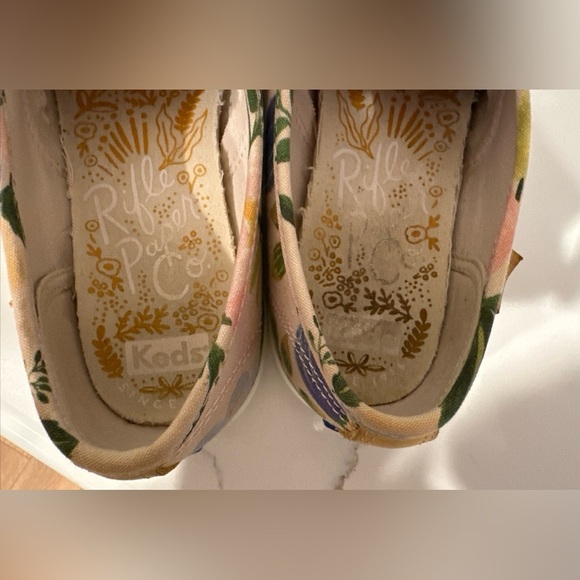 Keds X Rifle Paper Co Champion Garden Party Pink Floral Lace Up Sneakers 7.5 - Picture 8 of 15